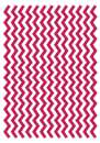 Printed Wafer Paper - Chevron Bright Pink
